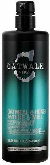 Tigi Catwalk Oatmeal & Honey Conditioner Διατήρησης Χρώματος για Βαμμένα Μαλλιά 750ml