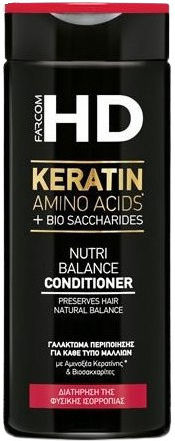 Farcom HD Keratin Amino Acids & Bio Saccharides Conditioner Reconstruction/Nourishment for All Hair Types 330ml