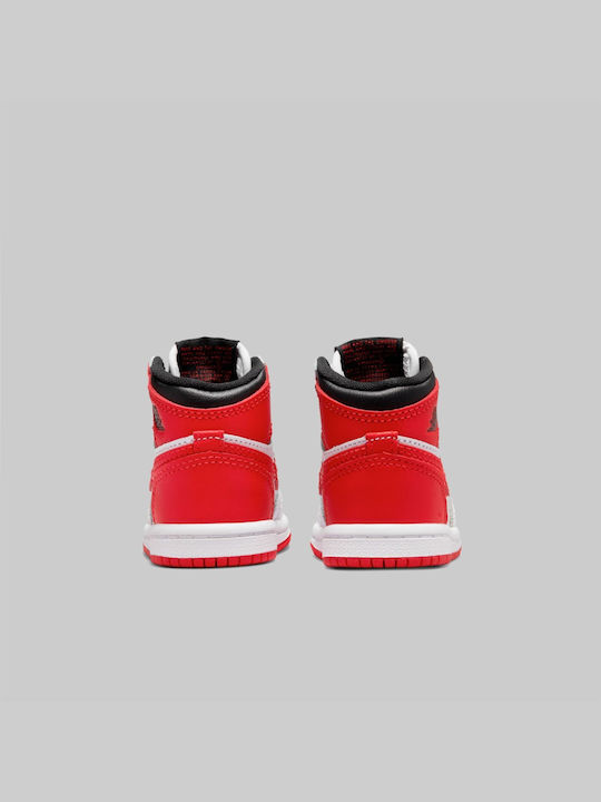 Sneakers pentru copii Mare 1 Retro High OG White / University Red / Black