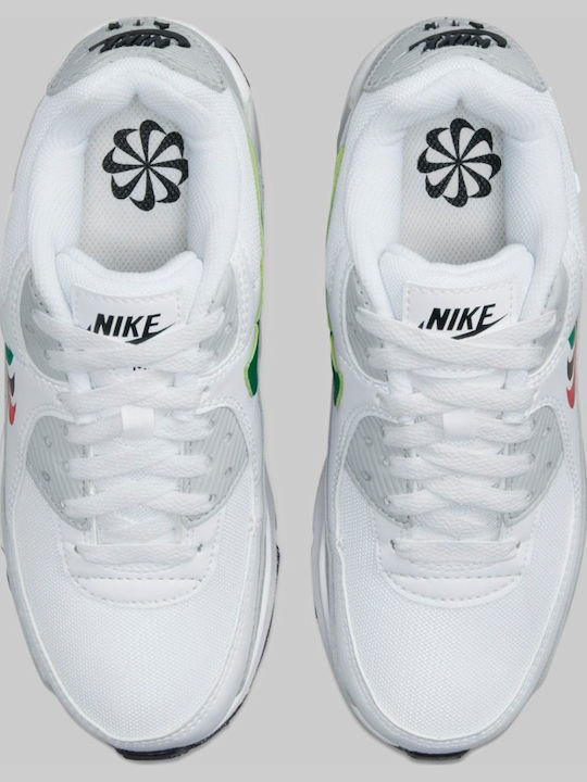 Air Max 90 Air Max 90 Детски маратонки Low Бяло / Малахит / Университетско Червено