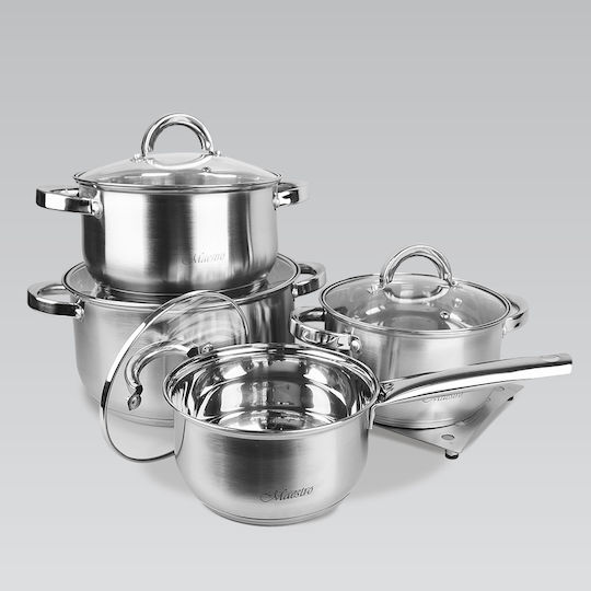 Maestro Set de oale din oțel inoxidabil Argint MR-2021 4buc
