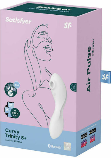 Satisfyer Trinity 5 Αναρροφητής Αιδοίου με Δόνηση White