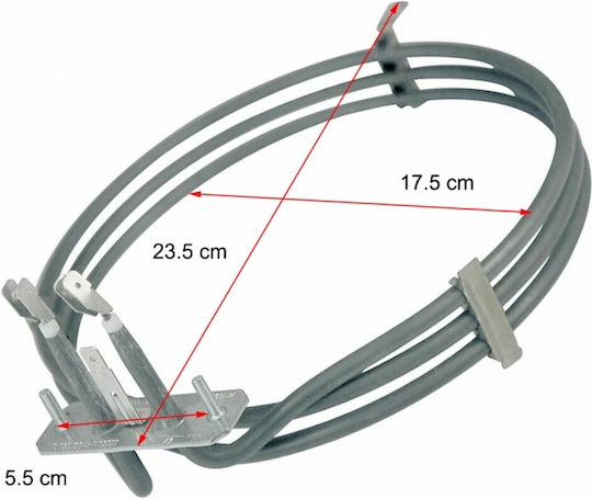 Αντίσταση Αέρος Φούρνου Bauknecht Ikea Whirlpool Original 2500w