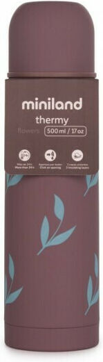 Miniland Terra Flowers Βρεφικό Θερμός Υγρών 500ml