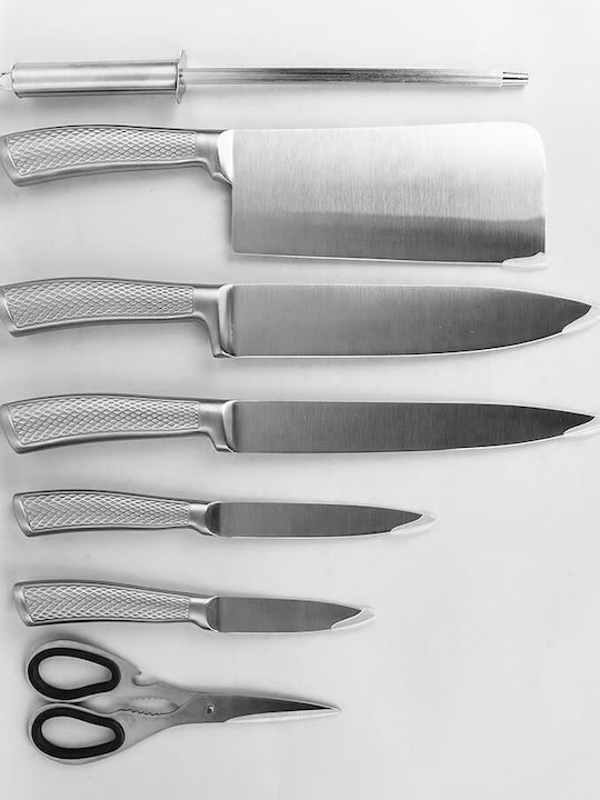 Maestro Messerset mit Block aus rostfreiem Stahl 8Stück
