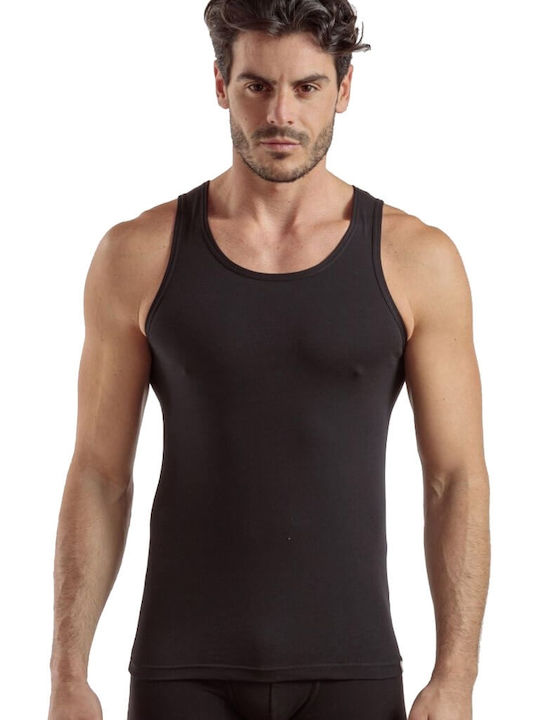 Men's Undershirt Sleeveless in Black Color