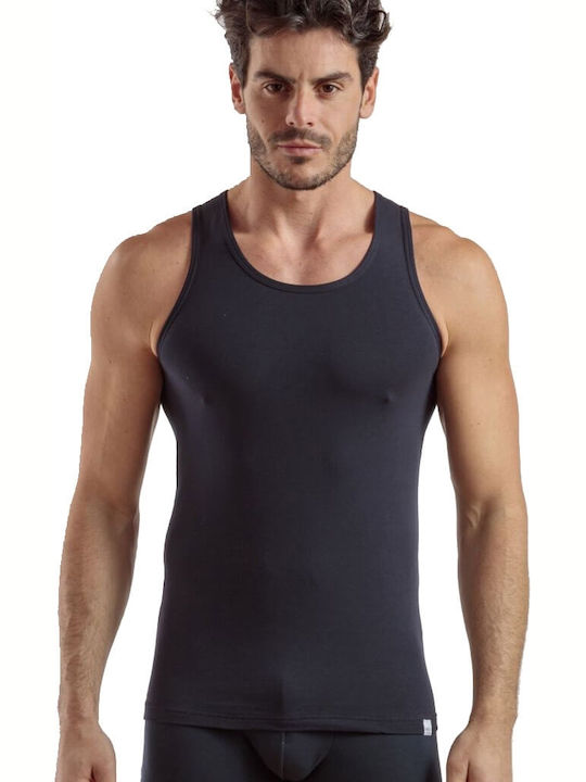 Men's Undershirt Sleeveless in Navy Blue Color