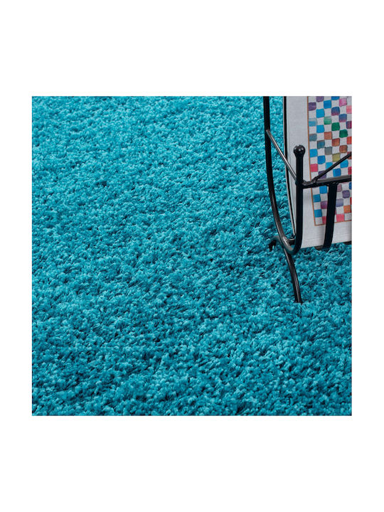 Rug 1500 Turquoise 100% Polypropylene D: 160 cm.