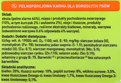 Purina Friskies 5 Promises Balance 15kg Hrană Uscată pentru Câini Adulți de Rase Mari cu Pui și Legume