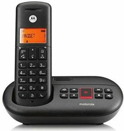 Motorola E211 Ασύρματο Τηλέφωνο Μαύρο