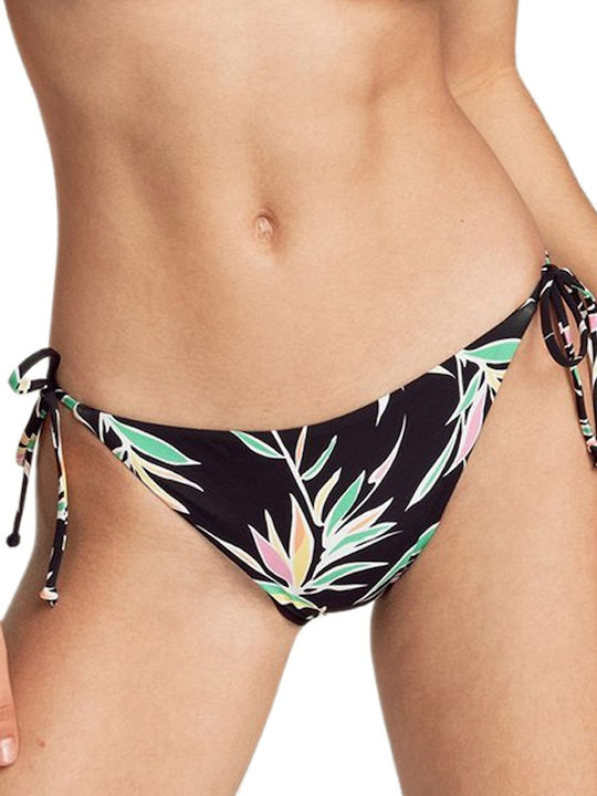 Tropic Bikini Slip with Ties Black