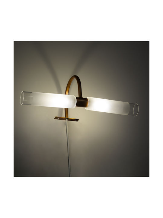 GloboStar Flora Modern Lumină de Baie cu Soclu G9 Cupru 31x12cm