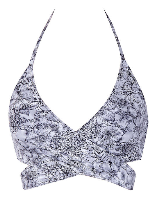 Menippe Bikini Σουτιέν Floral Black/white