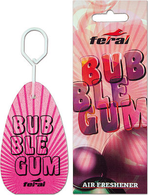 Feral Car Air Freshener Tab Pendand Classic Collection Bubble Gum 3pcs