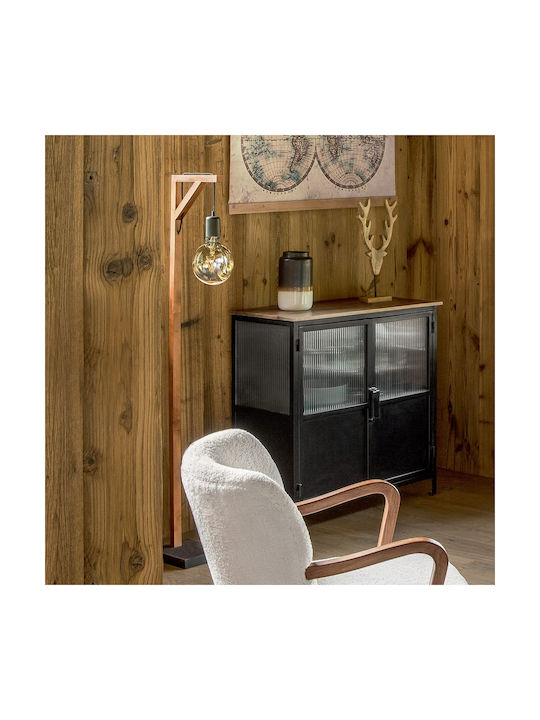 Atmosphera Wild Floor Lamp H148xL30cm with Lamp Bulb Base for E27 Beige