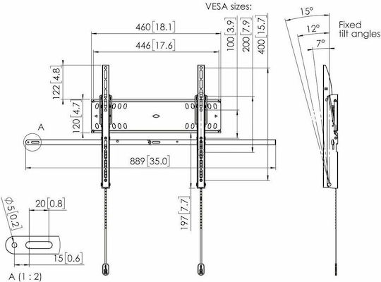 Vogel's PFW 4510 PFW 4510 Wall TV Mount up to 50" and 50kg