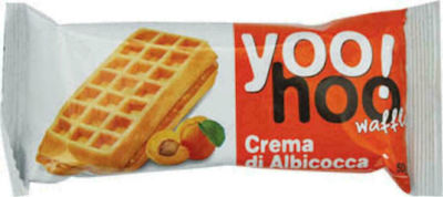 yoo! hoo Waffles with Flavour Βερίκοκο Γέμιση 50gr 1pcs