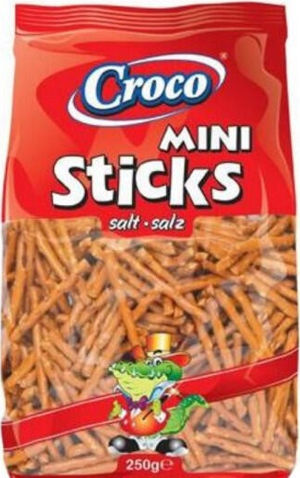Croco Crackers Mini Sticks με Αλάτι 250gr