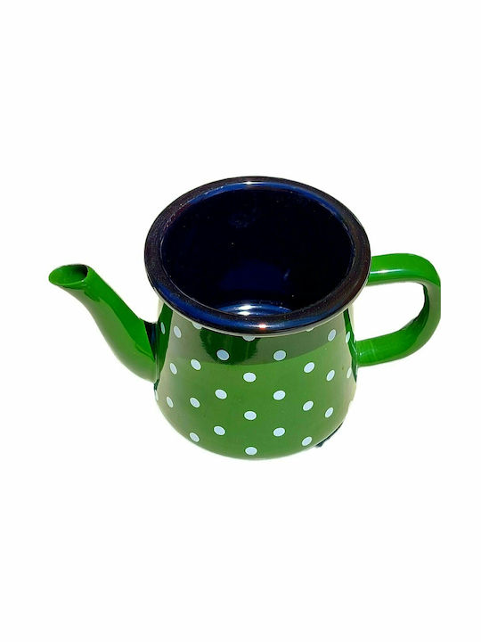 Τσαγιέρα Εμαγιέ Πράσινη 600ml