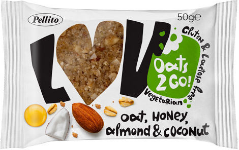 Pellito Lov Bar Oat / Nuts with Honey, Almond & Coconut (1x50gr) 50gr