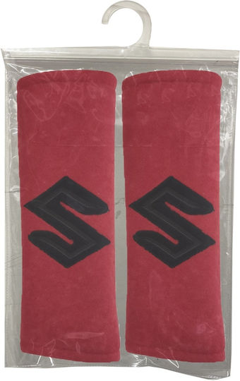 Race Axion Autositzgurt-Pads Suzuki Rot 2Stück