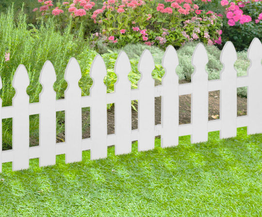 Inkazen Grile Din Plastic Pentru Garduri Cu Garduri Alb 30.5x60cm 10 Bucăți