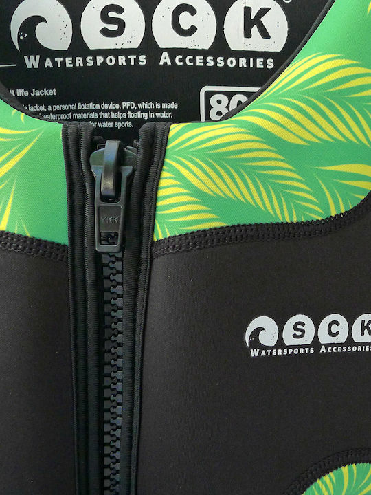 SCK Waves Adults Life Jacket for Water Sports Green