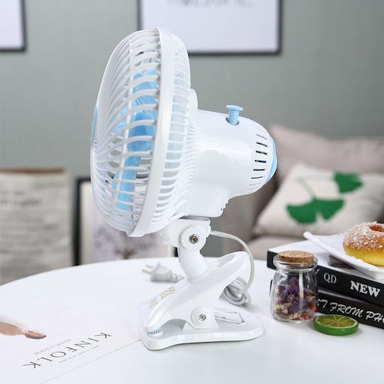 Electric Fan 20W Portable 3 in 1 Rotating Fan With Support Peg White 40000402
