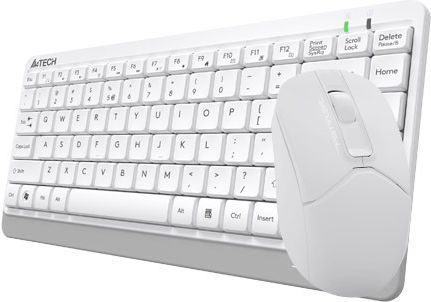 A4Tech Fstyler Combo FG1112 Ασύρματο Σετ Πληκτρολόγιο & Ποντίκι Ελληνικό Λευκό