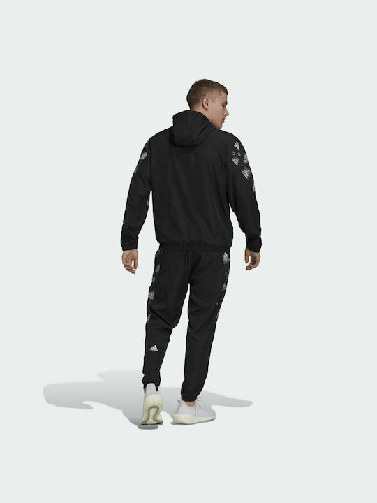 Adidas Σετ Φόρμας με Λάστιχο Μαύρο