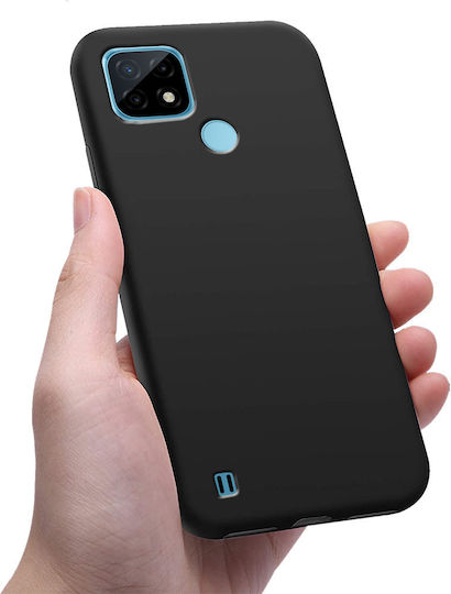 Tech-Protect Back Cover Σιλικόνης Μαύρο (Realme C21Y / C25Y)