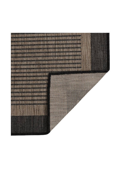 vidaXL Rug Outdoor Rectangular Dark Brown