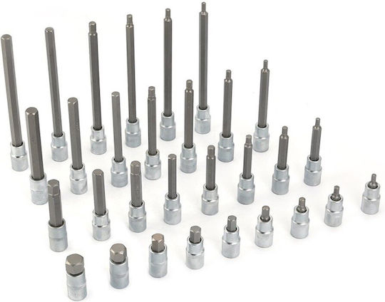 Long Socket with Motor Allen and Socket 1/2'' Set 30pcs
