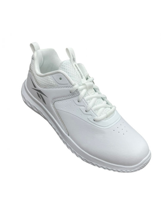 Reebok Kids Sports Shoes Running Rush Runner Cloud White / Silver Metallic