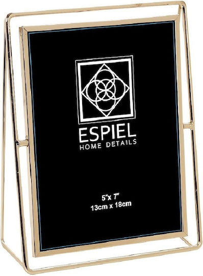 Espiel Κορνίζα Μεταλλική με Χρυσό Πλαίσιο