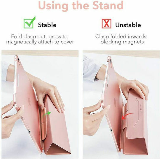 ESR Ascend Flip Cover Δερματίνης / Σιλικόνης Μαύρο (iPad Air 2020/2022)