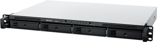 Synology RackStation RS422+ NAS Rack with 4 slots for HDD/M.2/SSD and 2 Ethernet ports