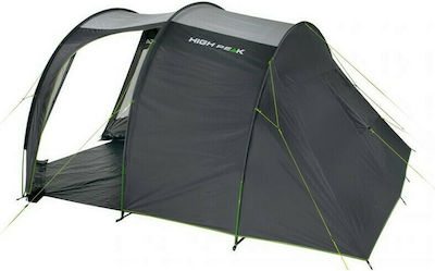 High Peak Ancona 5.0 Camping Tent Tunnel Gray with Double Cloth 4 Seasons for 5 People 300x210x185cm
