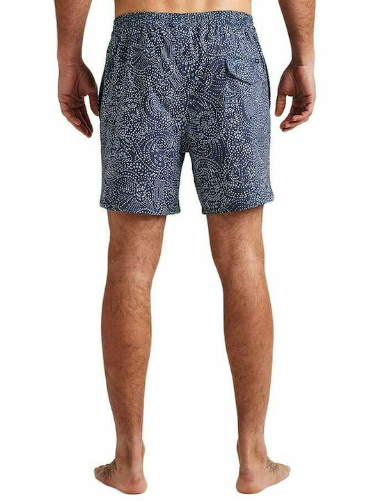 ROARK BATIK SWIRL ELASTIC BOARDSHORTS NAVY