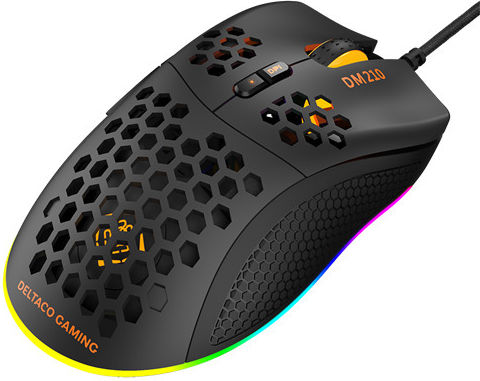 Deltaco DM210 RGB Gaming Ποντίκι 6400 DPI Μαύρο