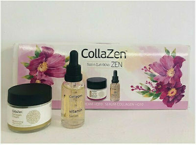 Collazen Spring Collagen + Q10 Σετ Περιποίησης με Κρέμα Προσώπου και Serum