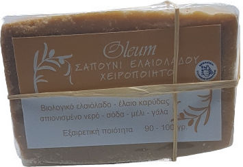 Oleum 100% Биологично Зехтин, Мед И Мляко Почистваща Сапунена Бара За Лице С Хидратиращо Действие 100гр