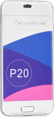 Front/Back Silicone Back Cover Transparent (Huawei P20)