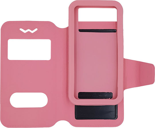 Universal S-View Book Case έως 3.8" Ροζ