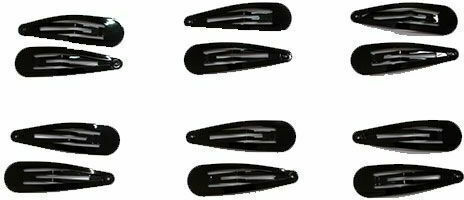 Ro-Ro Accessories Set of Black Hair Clips 2 Pieces