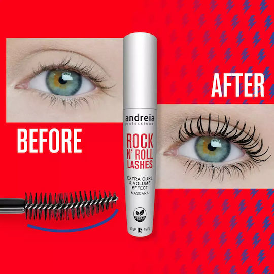 Andreia Professional Rock N Roll Mascara Black 10ml
