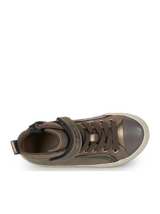 Kalispera Kids Sneakers High with Scratch Beige
