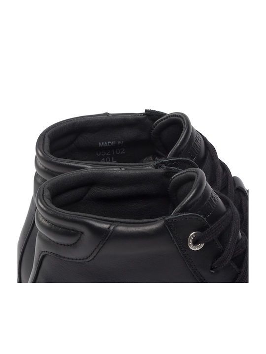 Bend Mid Leather Black Men's Boots
