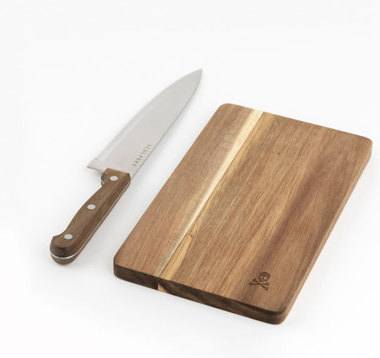 Scalpers Σετ Επιφάνεια Κοπής Ξύλινη Καφέ 20x15cm 2τμχ