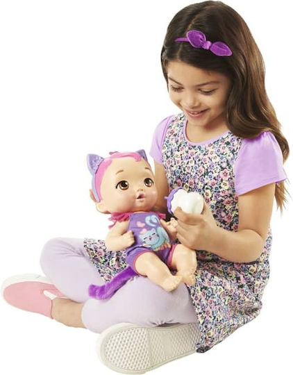 Mattel My Garden Baby Μωρό Κούκλα Snack & Snuggle Kitten για 2+ Ετών 32 εκ.